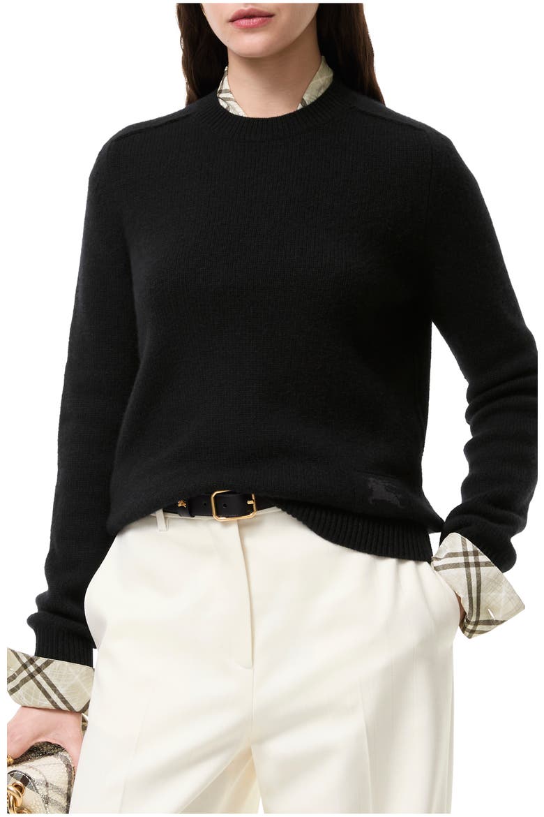 Cashmere Sweater, Main, color, Black