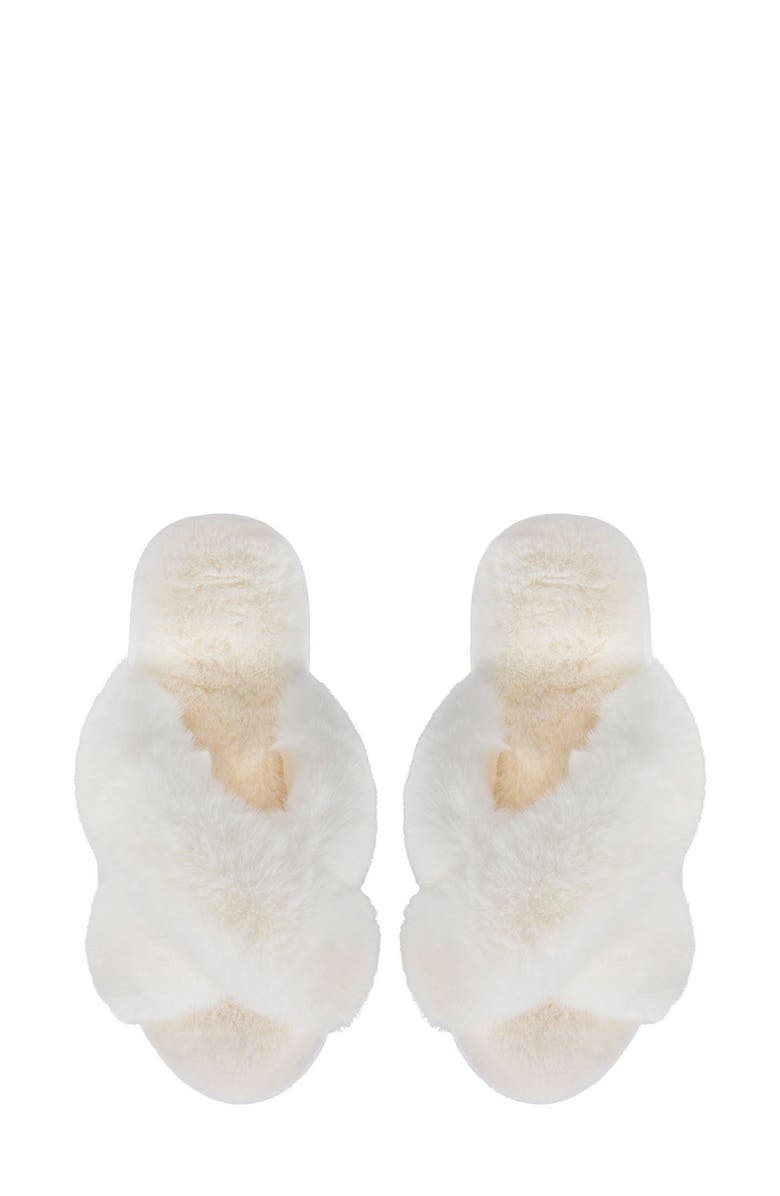 Beverly Faux Fur Memory Foam Slipper