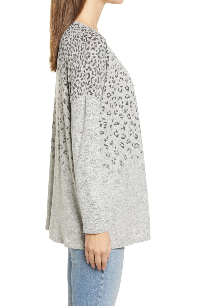 Bobeau Open Front Cardigan, Alternate, color,