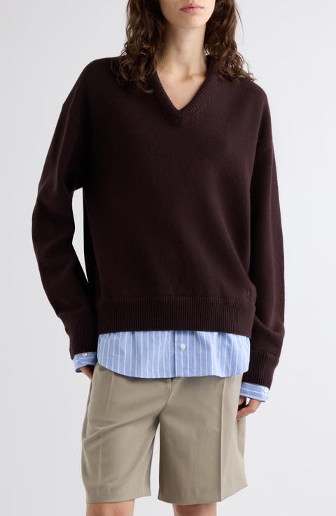 Karooniv Wool V-Neck Sweater