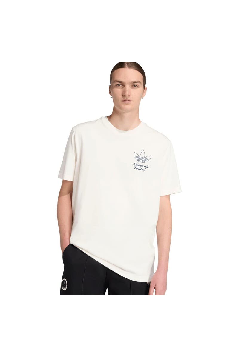 adidas Men's adidas Cream Newcastle United Terrace Icons Collection Graphic T-Shirt, Alternate, color, 