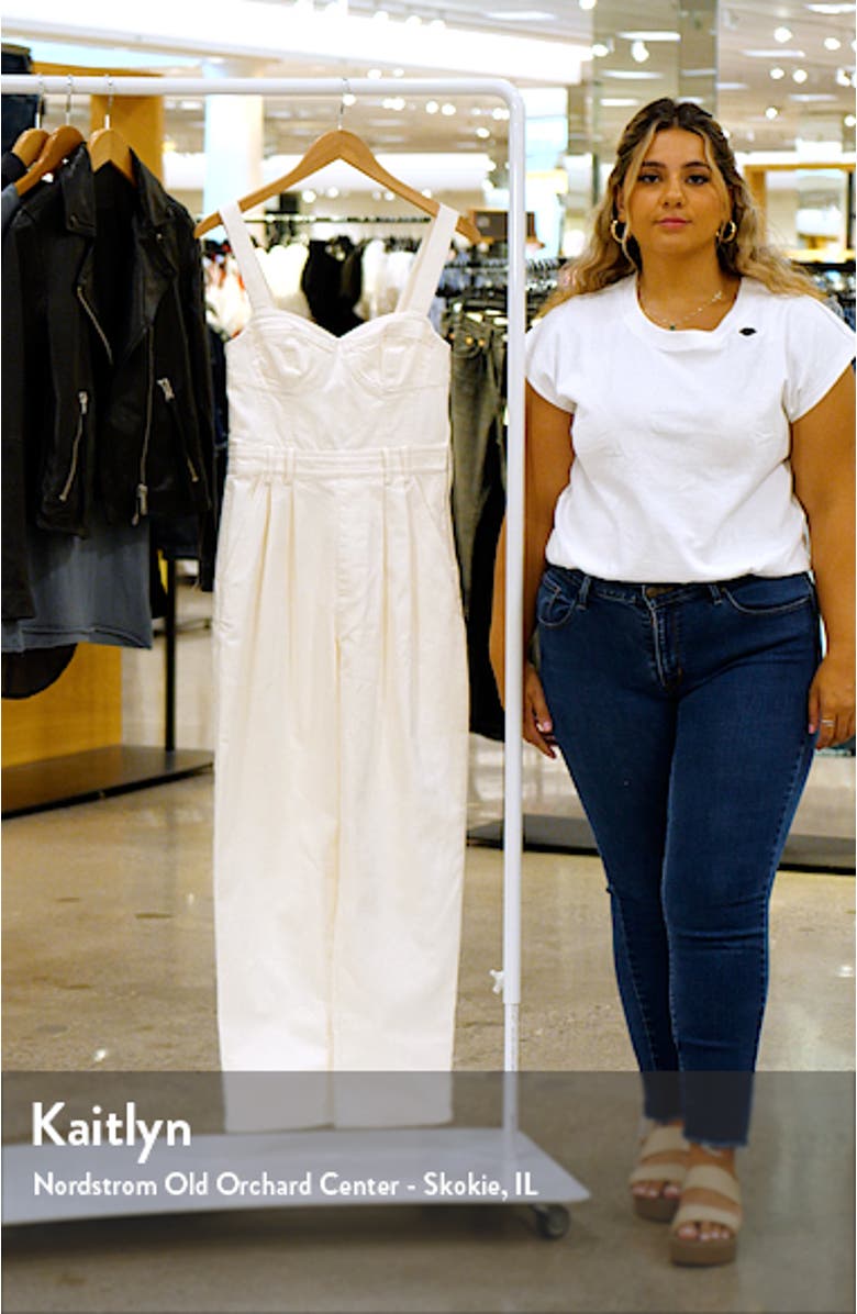 Bustier Cotton Jumpsuit, sales video thumbnail