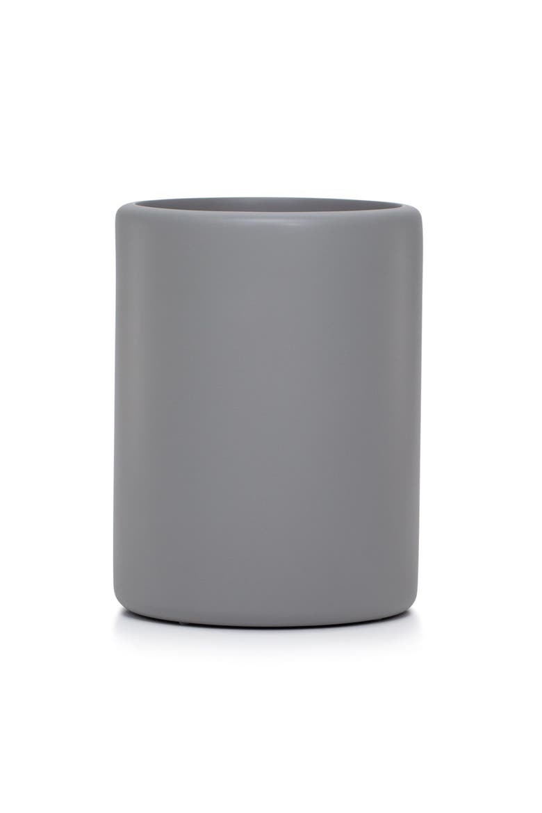 Domus Gray Matte Waste Basket, Main, color, GREY
