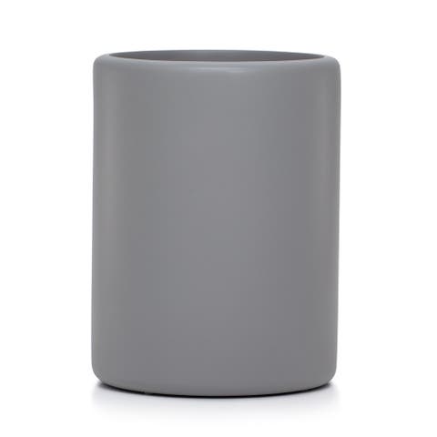 Domus Gray Matte Waste Basket