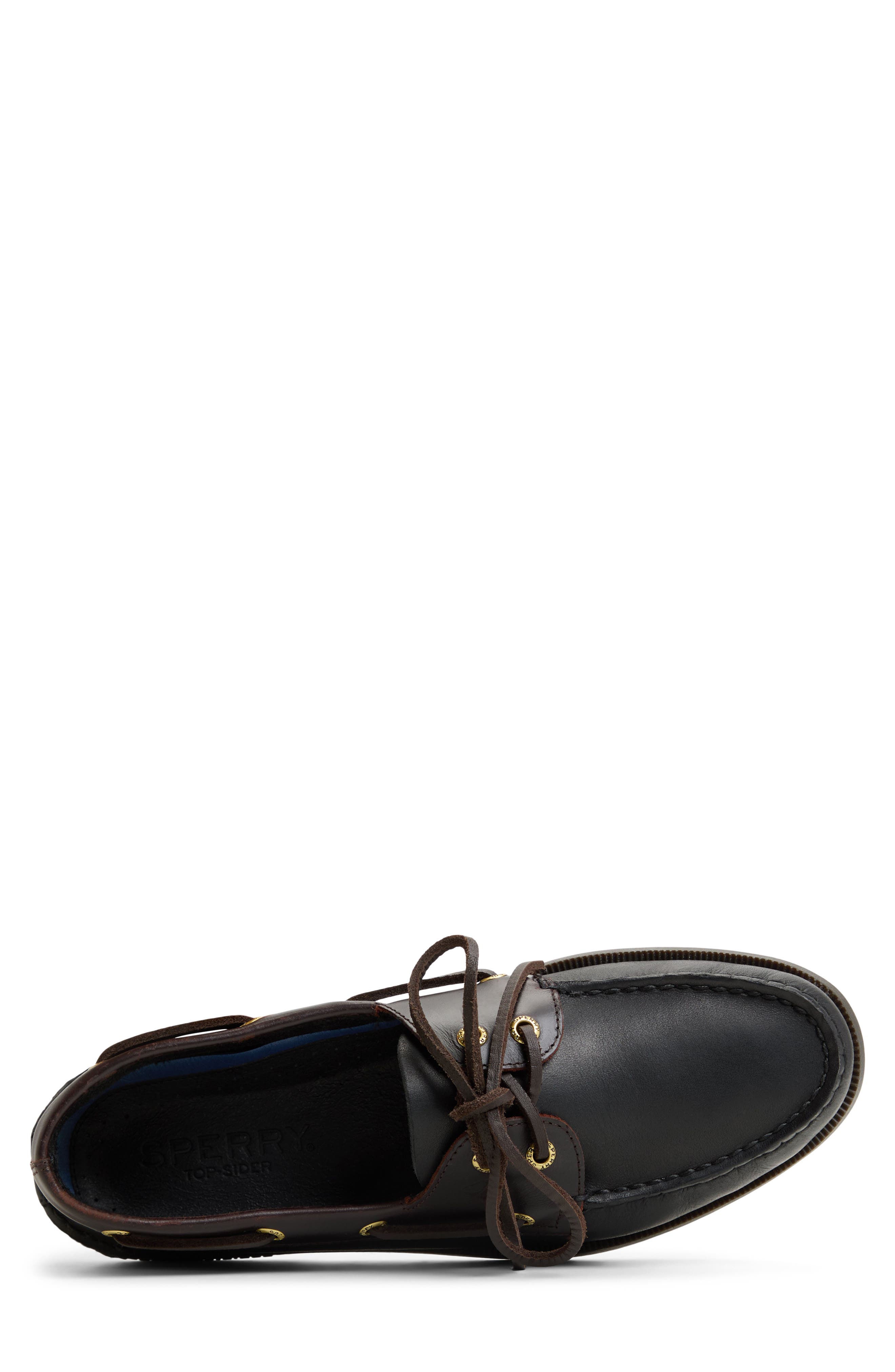 Sperry Authentic Original 2-Eye Boat Shoe, Alternate, color, Black/ Brown