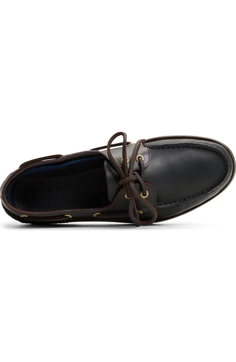 Sperry Authentic Original 2-Eye Boat Shoe, Alternate, color, Black/ Brown