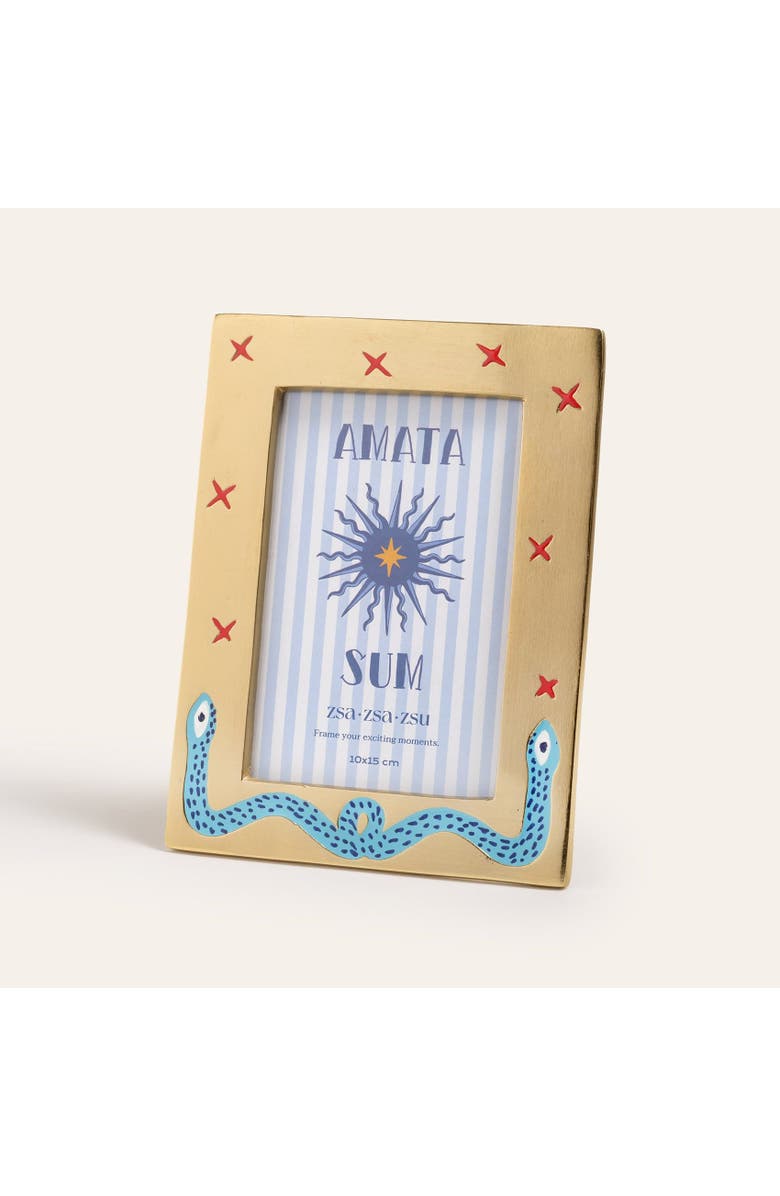 Zsa Zsa Zsu Rampur Metal Frame 8X6 In, Main, color, Beige