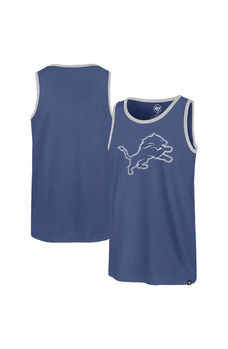 '47 Men's '47 Blue Detroit Lions Premier Franklin Tank Top, Main, color, Blue