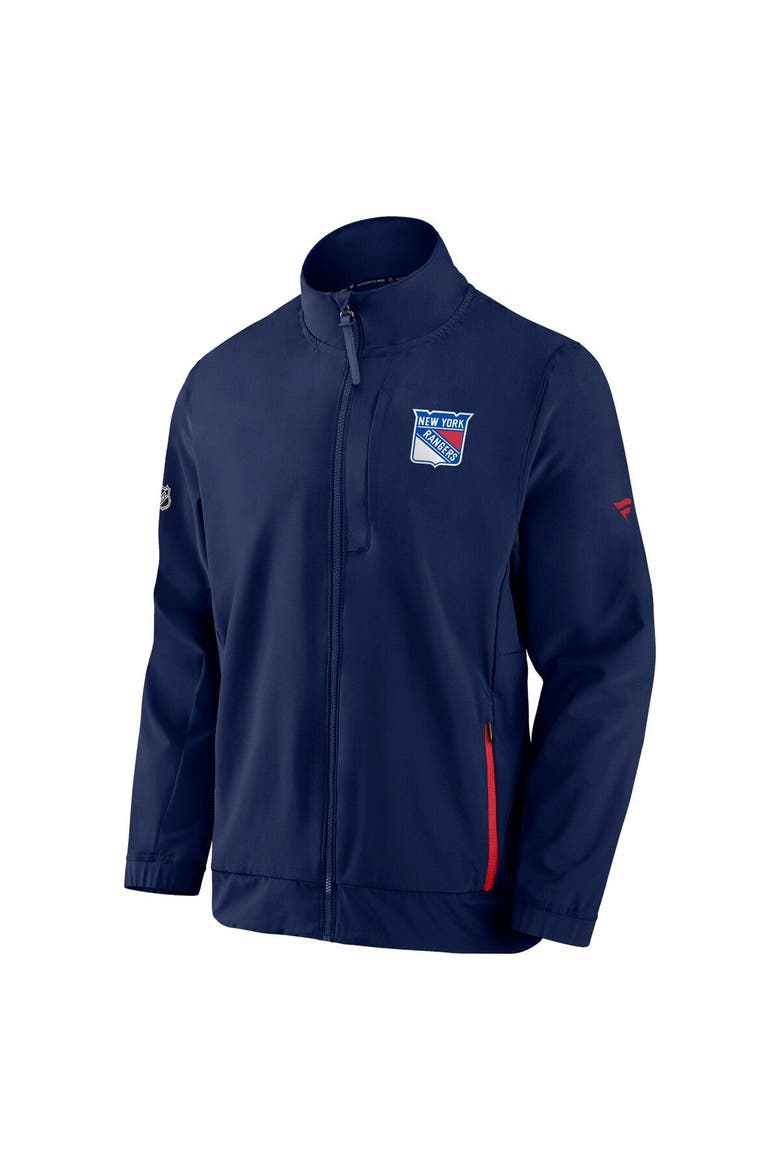 Men's Fanatics Branded Navy New York Rangers Authentic Pro Rink Coaches Full-Zip Jacket, Alternate, color, Navy