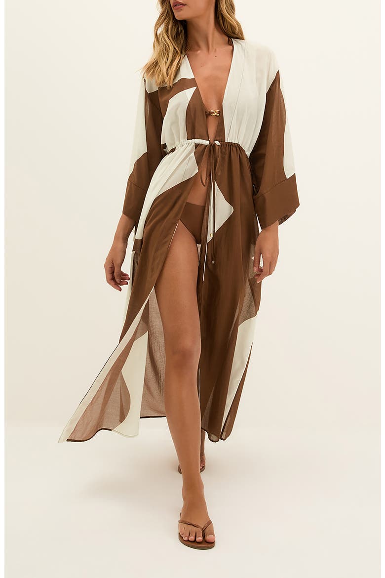 Balance Yumi Long Sleeve Cover-Up, Main, color, MULTI