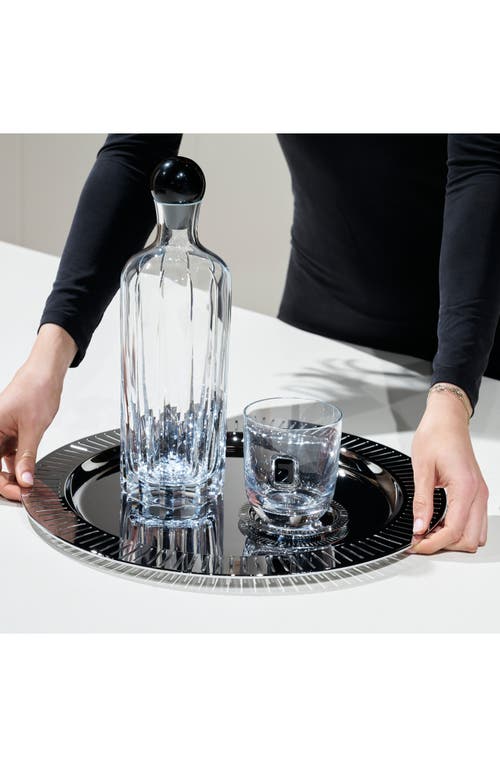 Anna New York Striations Round Serving Tray, 15.25" In Silver