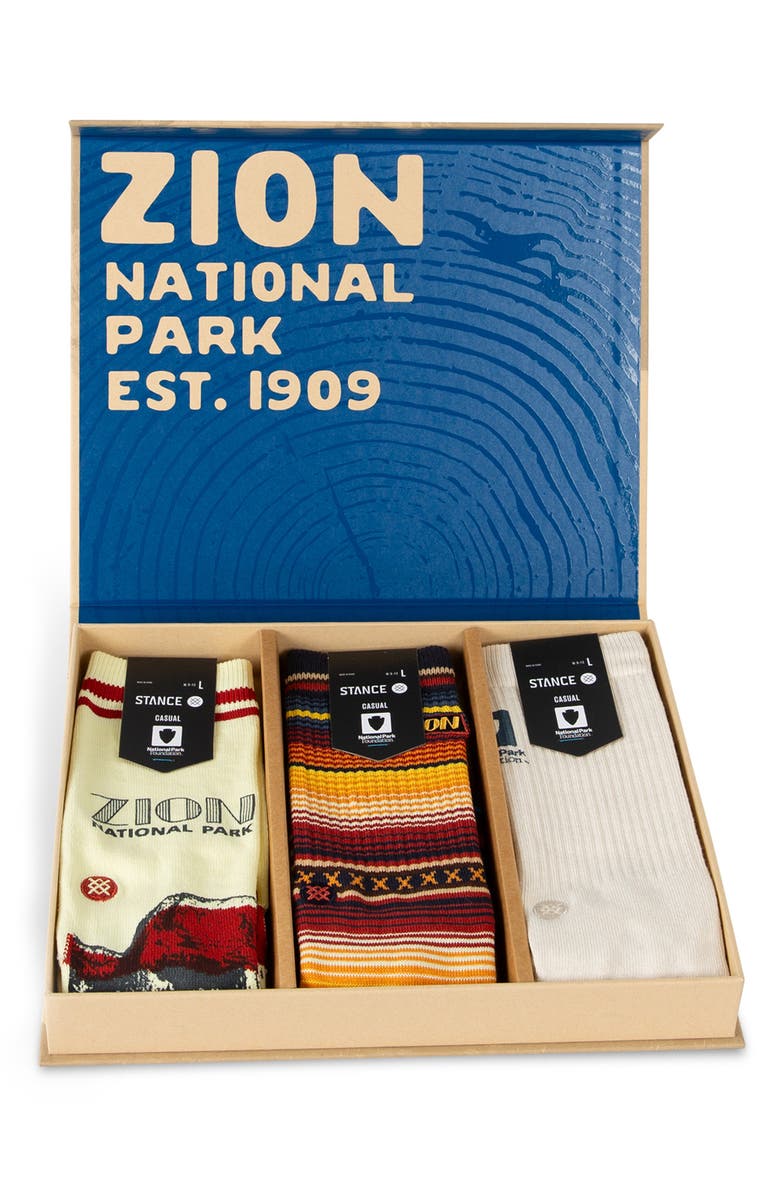 Stance Zion Assorted 3-Pack Box Set Socks, Main, color, Multi