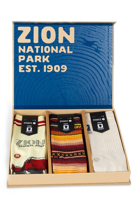 Zion Assorted 3-Pack Box Set Socks