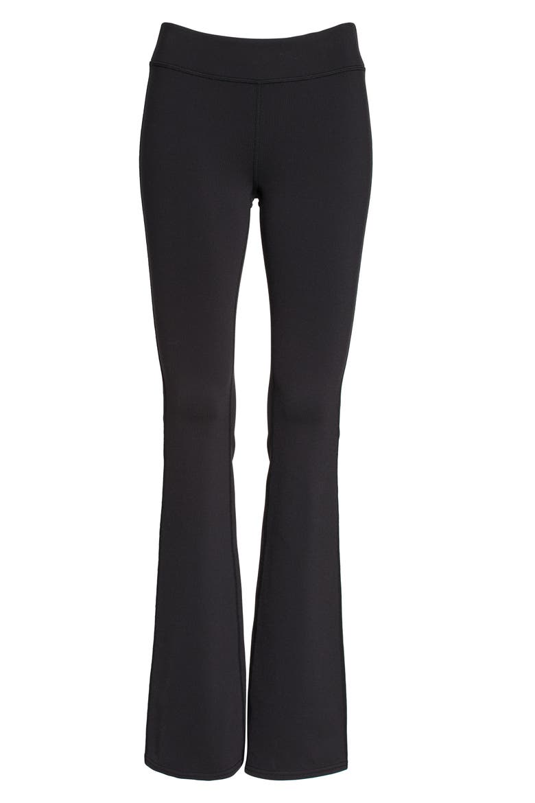 Airbrush Low Rise Bootcut Leggings, Alternate, color, BLACK