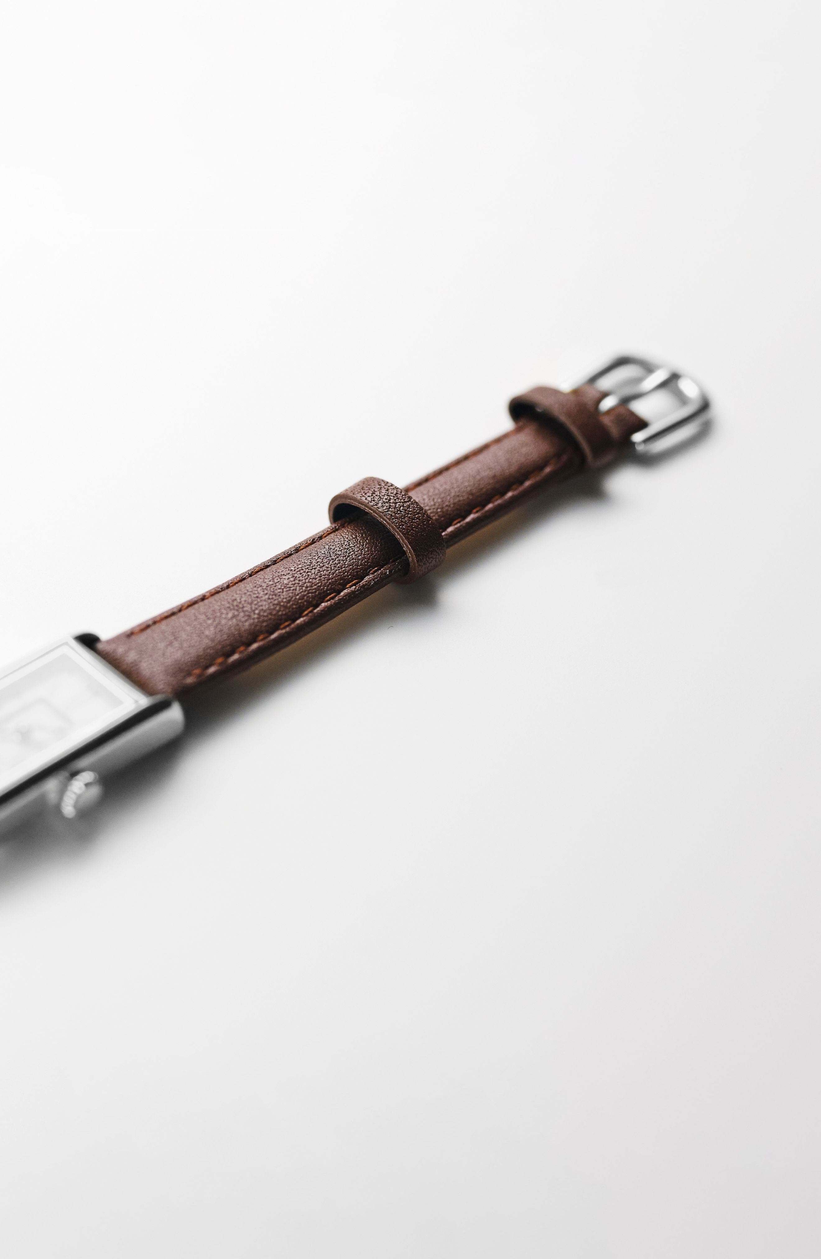 Brown Strap - Silver Buckle