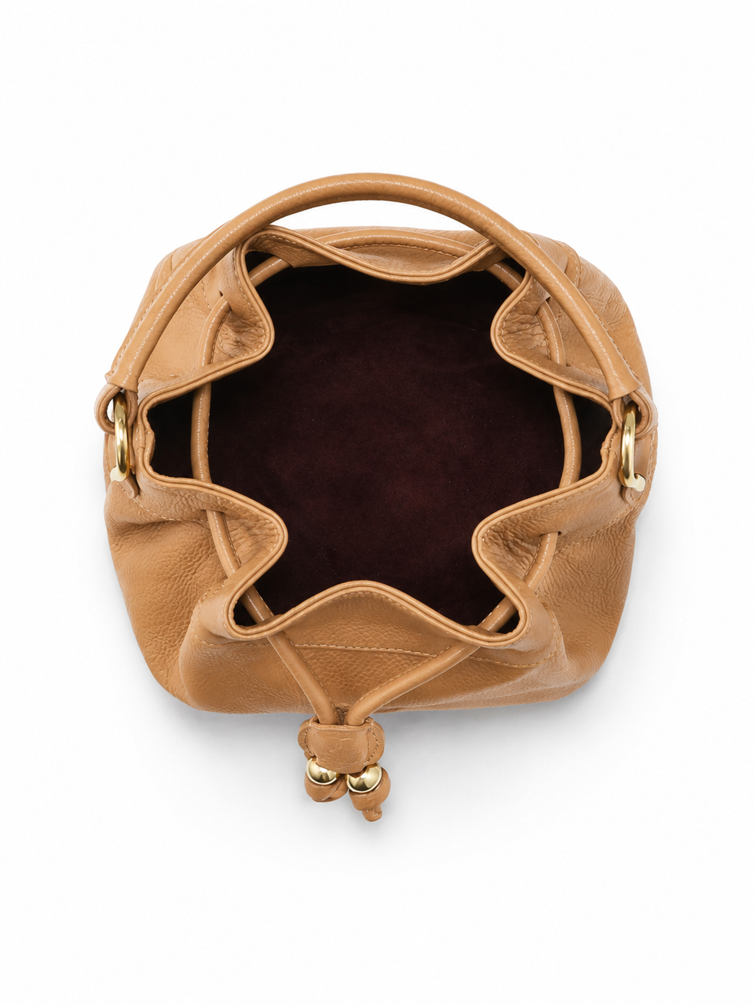 Sienne Luxury Bucket Handbag, Alternate, color, Honey