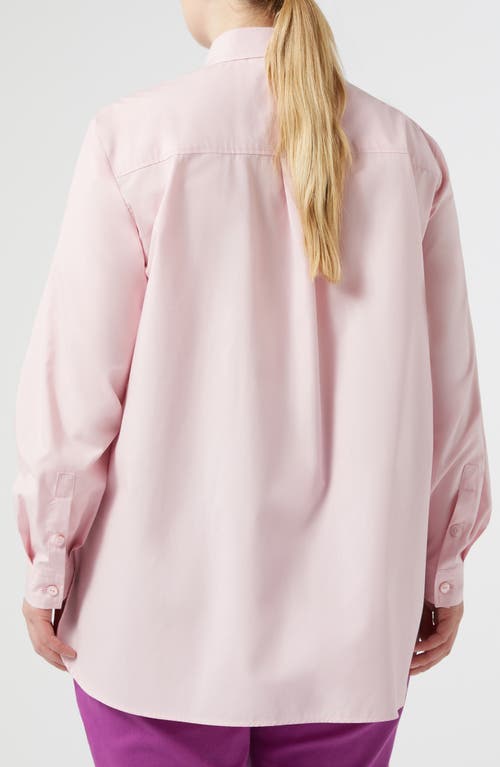 MARINA RINALDI MARINA RINALDI TARTUFO PLACED EMBROIDERY COTTON BUTTON-UP SHIRT 