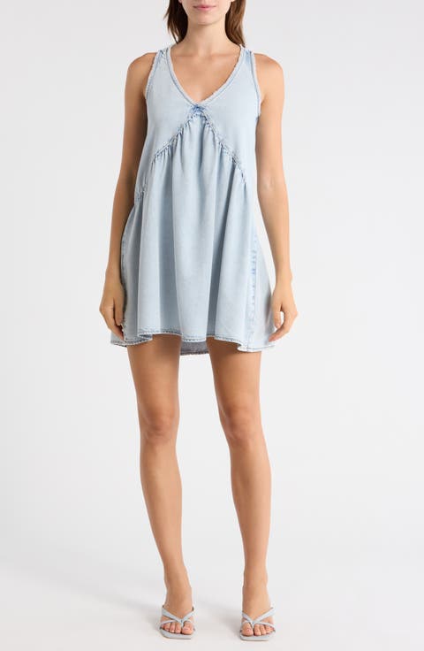 Denim Babydoll Dress