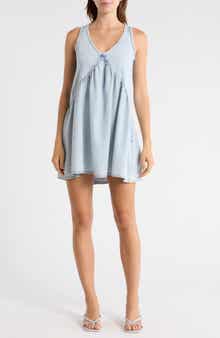 Habitual Denim Babydoll Dress
