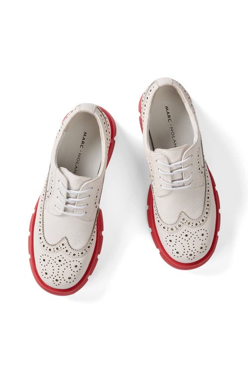 Marc Nolan Ms. Alexander Leather Lug Wingtip Derby