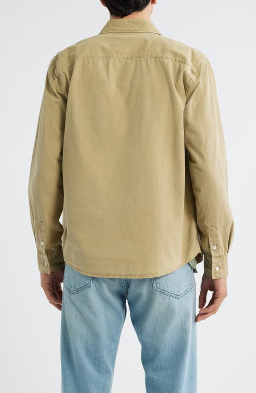 Alex Crane Pac Organic Cotton Button-up Shirt In Green