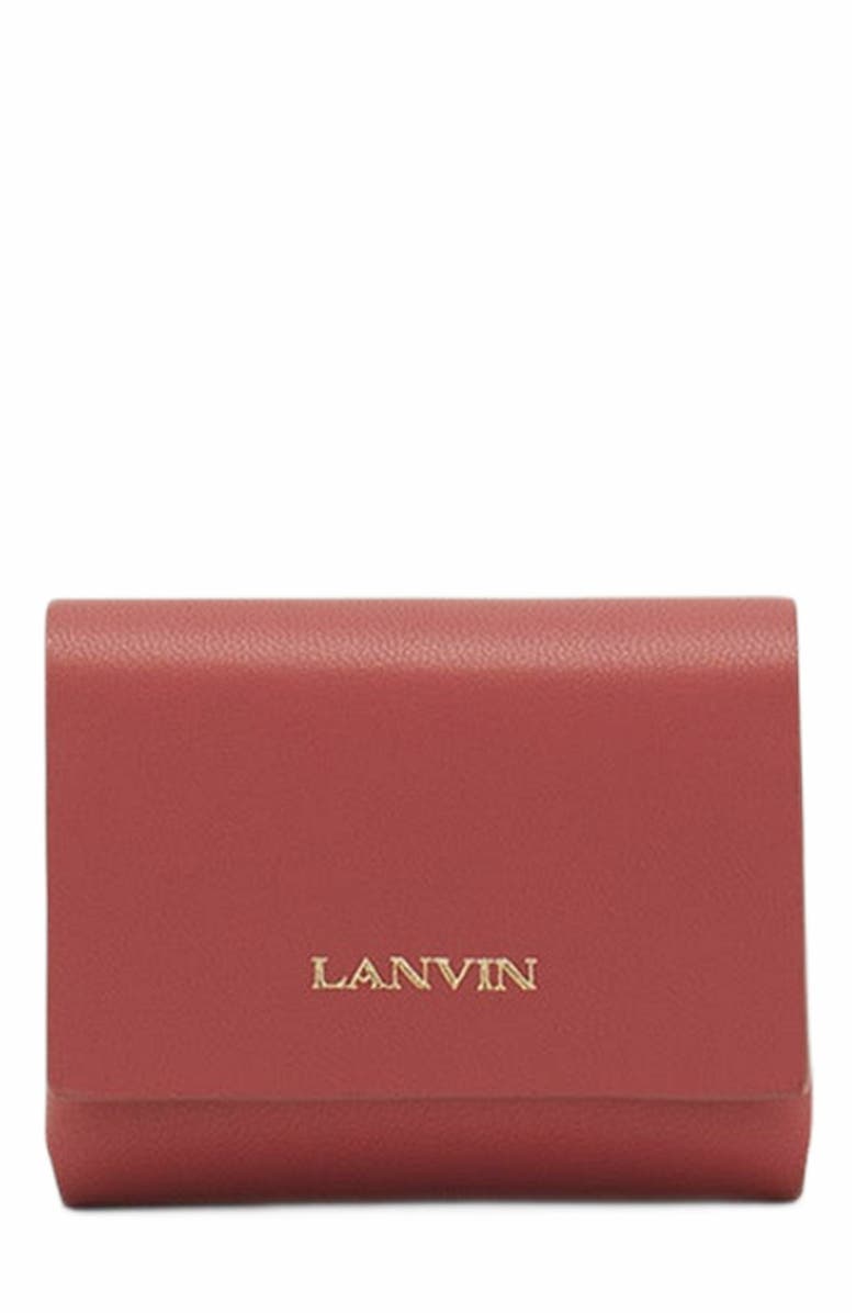 Lanvin Signature Leather Case For Airpods Pro, Main, color, Litchi