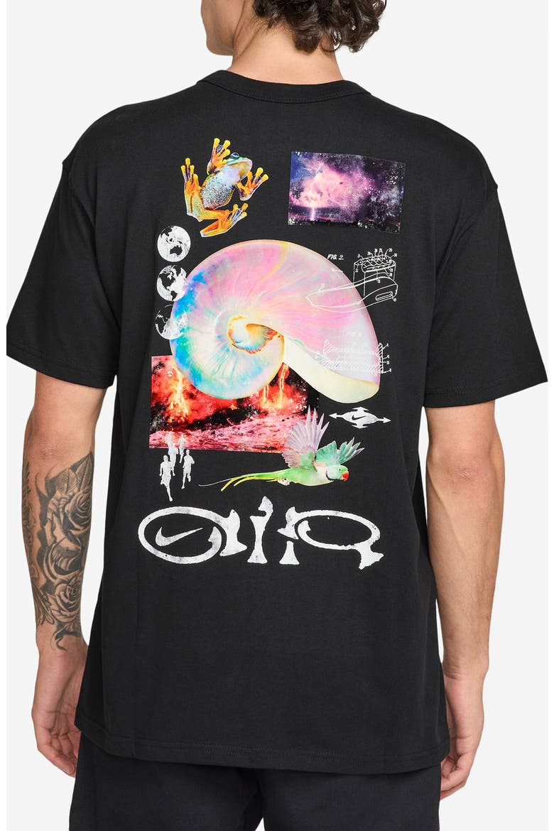 Sportswear Earth Cotton Graphic T-Shirt, Alternate, color, BLACK