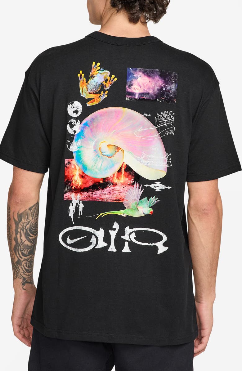 Nike Sportswear Earth Cotton Graphic T-Shirt, Alternate, color, Black
