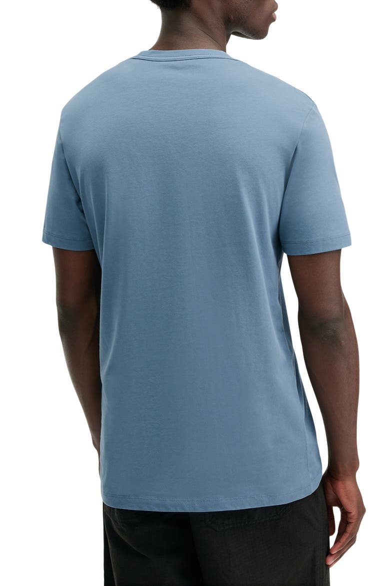 Brace Cotton T-Shirt, Alternate, color, AREO BLUE