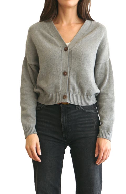 売れ筋商品|||ゲタス ニット&セーター レディース アウター SAYA CARDIGAN - Cardigan - grey/dark grey stones Shop HirokiMD short cardigan - Dark Grey Melange – Modström COM
