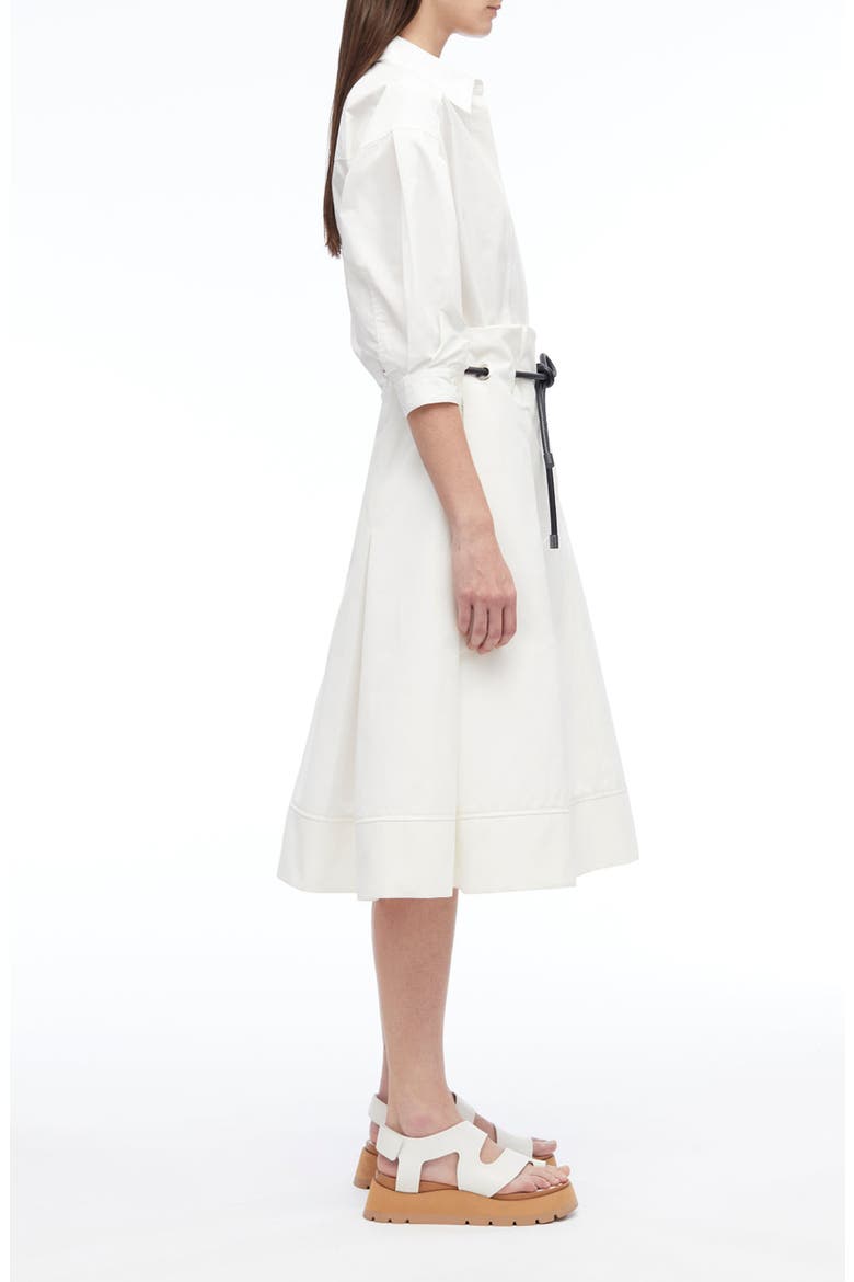 Origami Combo Midi Dress, Alternate, color, WHITE