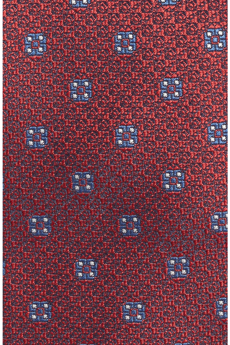 Medallion Silk Tie, Alternate, color, RED