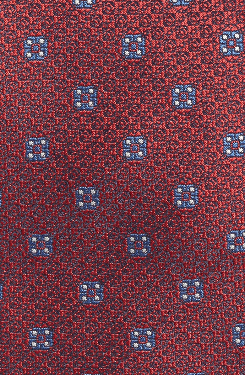 Canali Medallion Silk Tie, Alternate, color, Red