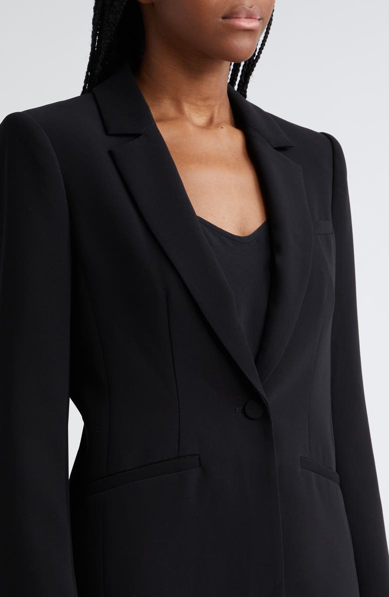 Cinq à Sept Karlie One Button Blazer, Alternate, color, Black
