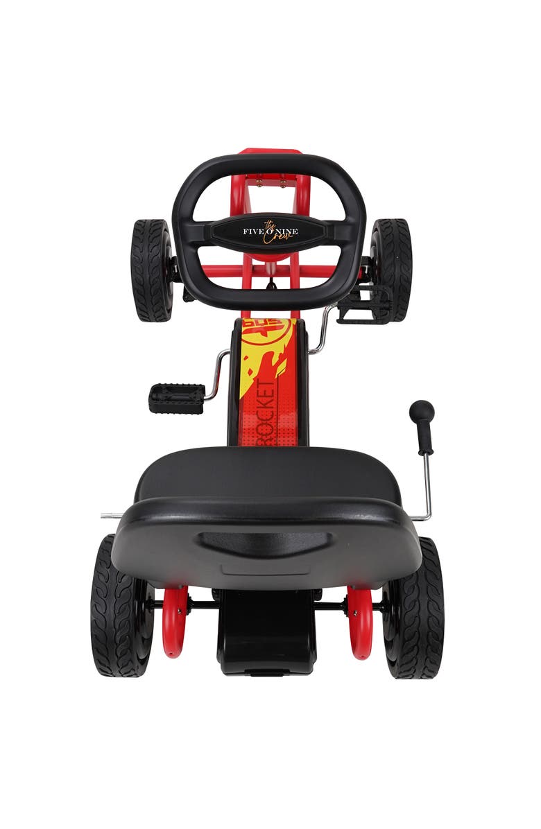 509 Rocket Pedal Go Kart W/ Ergonomic Adjustable Seat 
Sharp Handling, Red, Alternate, color, Red