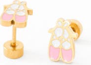 Pip Pop Ballet Slipper Stud Earrings