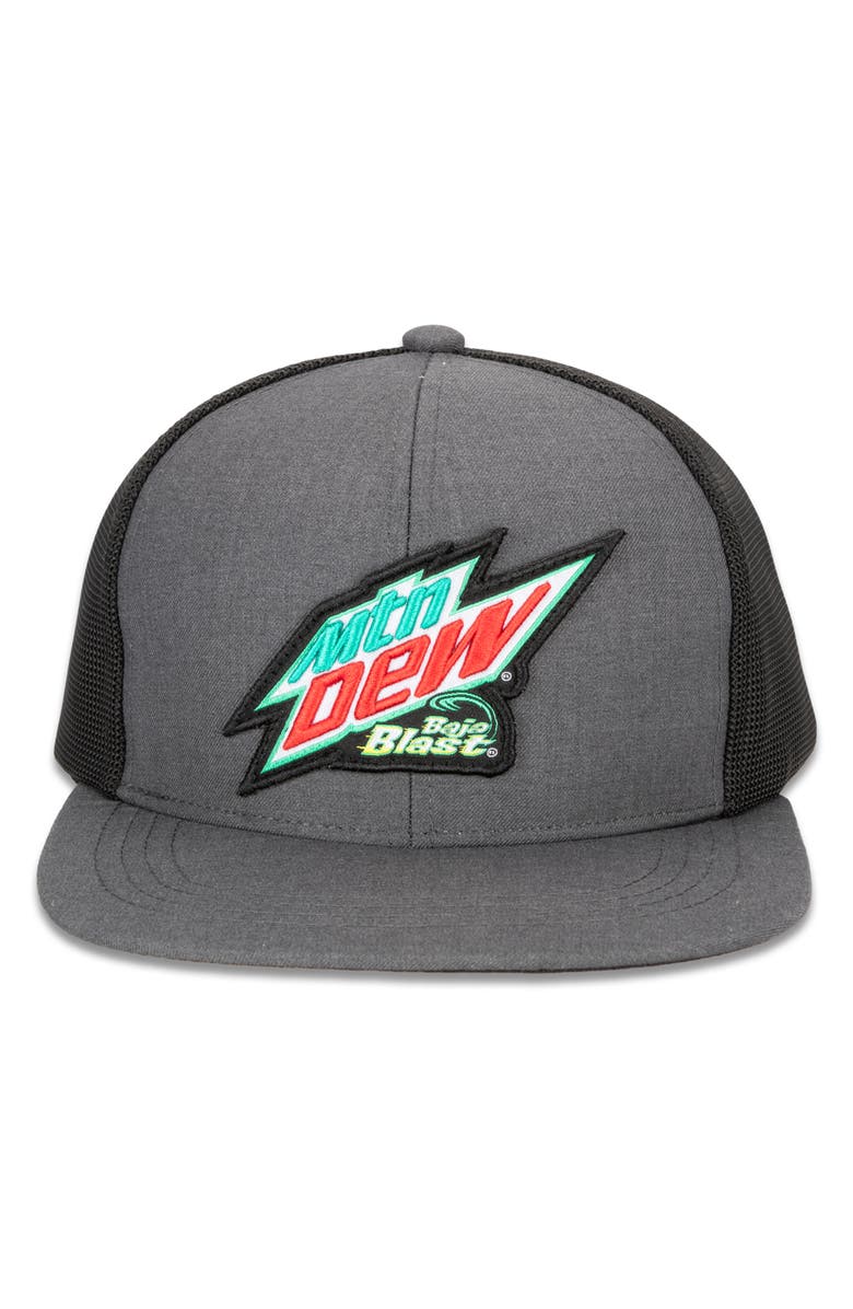 H3 Sportgear Mountain Dew Baja Blast Trucker Hat, Main, color, Grey
