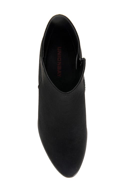 Unionbay Tacey Side Zip Bootie In Black