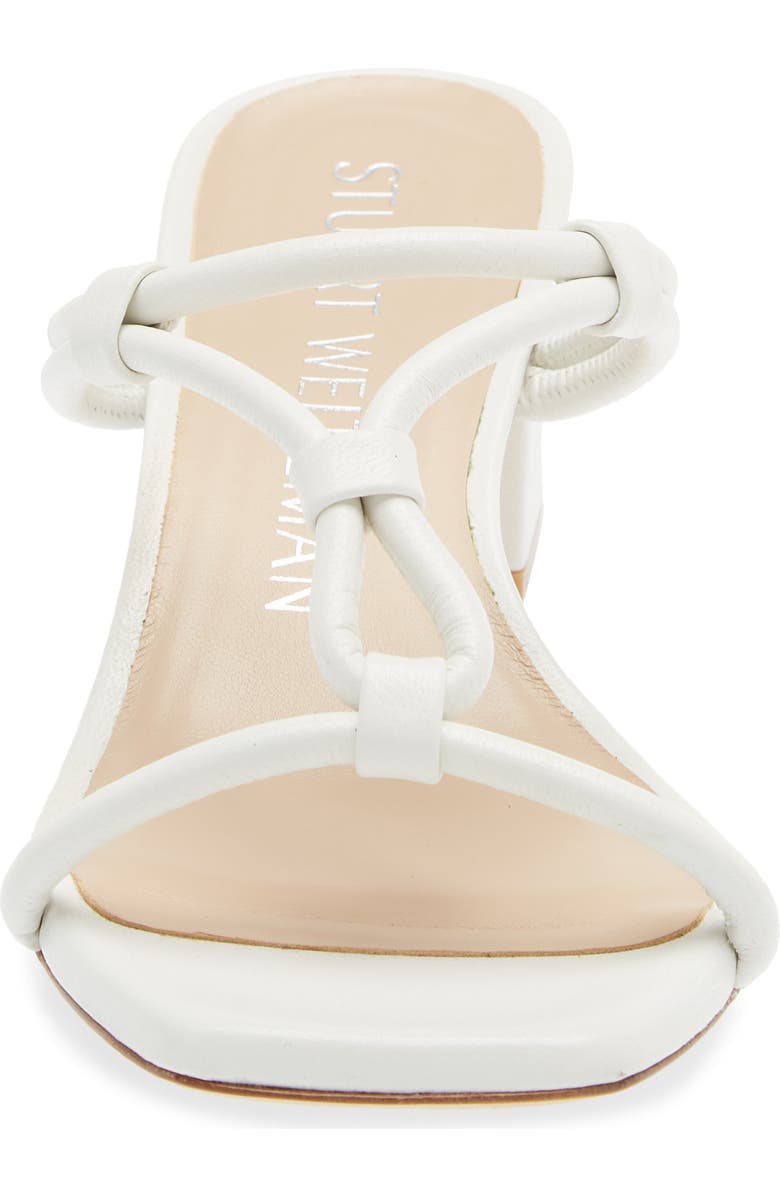 Stuart Weitzman Knot 50 Block Heel Sandal, Alternate, color,