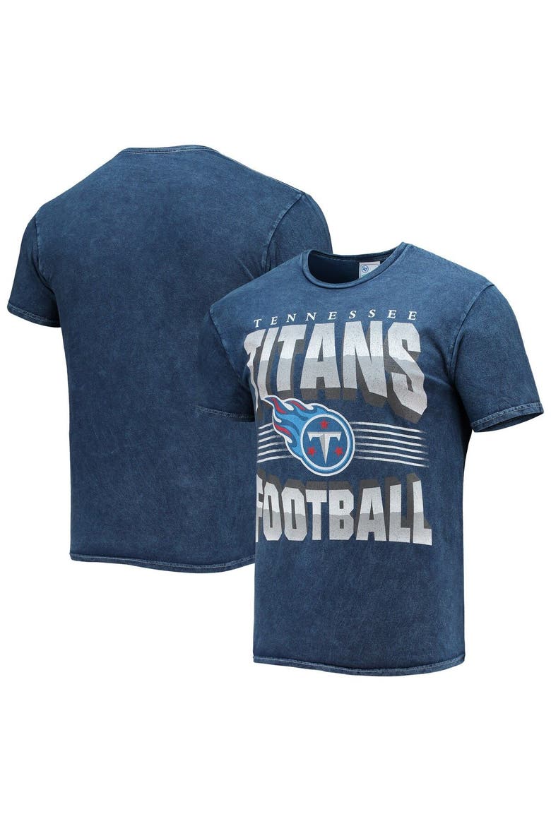 Men's '47 Navy Tennessee Titans Rocker Vintage Tubular T-Shirt, Main, color, Navy