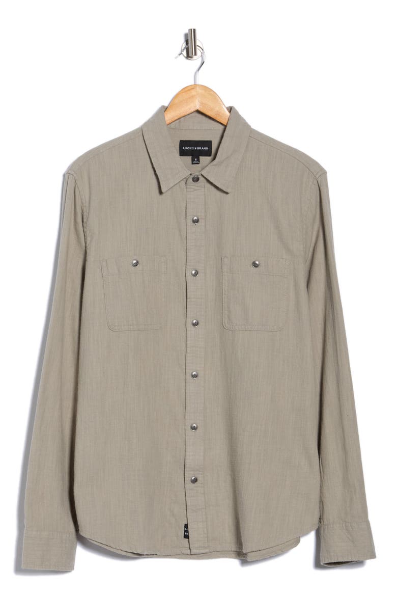 Mason Slub Twill Button-Up Shirt, Alternate, color, VINTAGE KHAKI BEIGE
