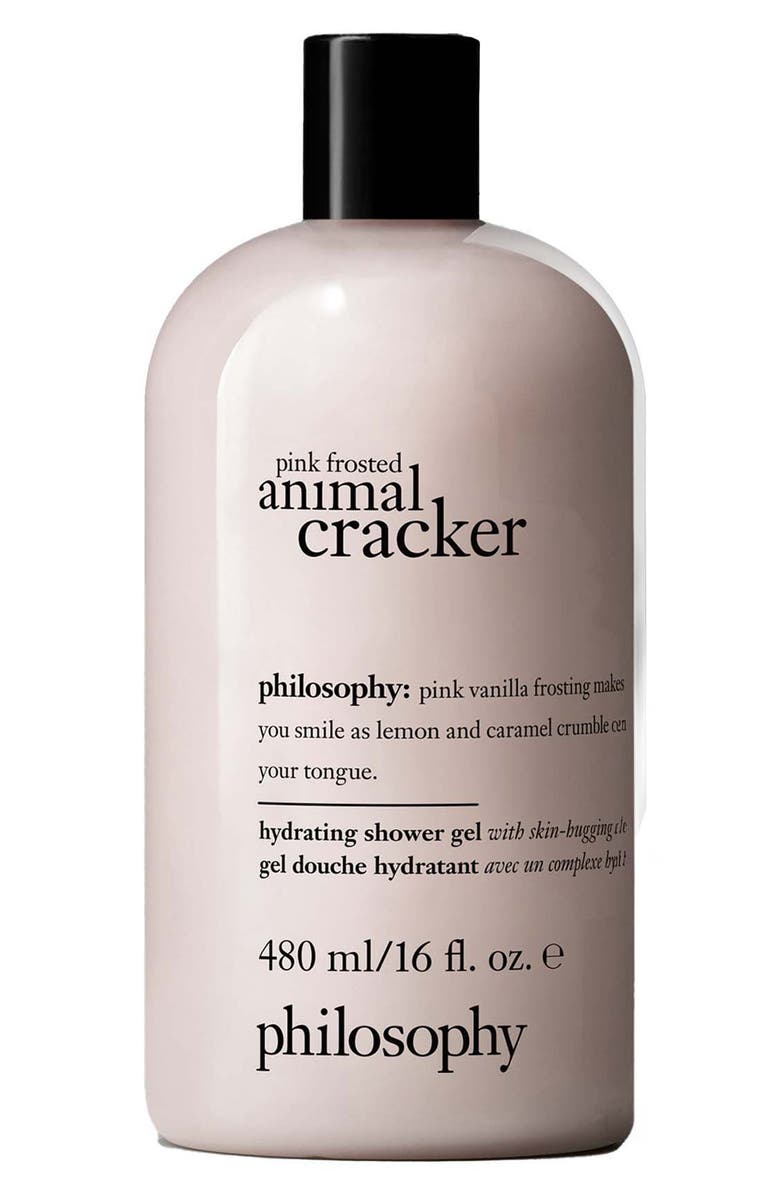 philosophy pink frosted animal cracker hydrating shower gel, Main, color, Pink Frosted Animal Cracker