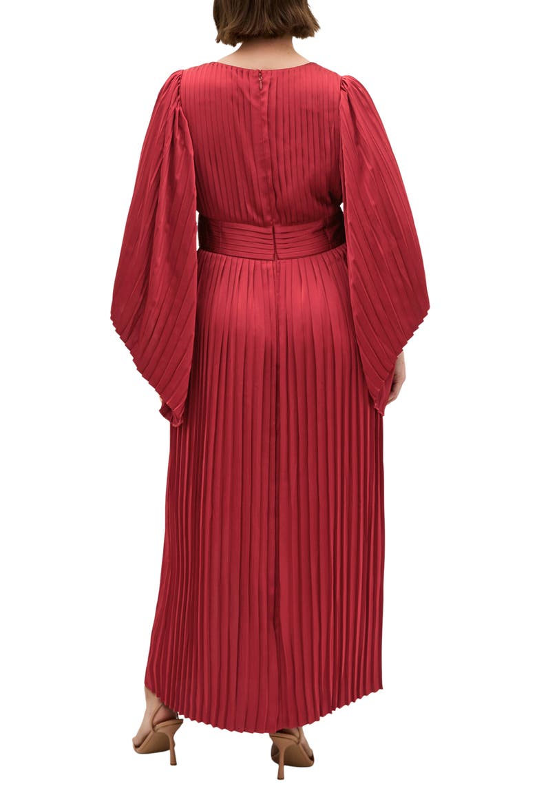 Carmina Long Sleeve Maxi Dress, Alternate, color, CURRANT