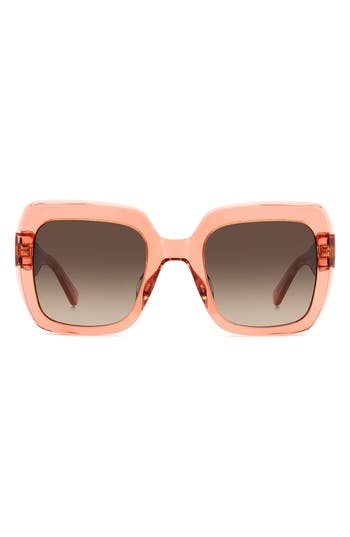 Kate Spade New York Naomis 52mm Gradient Square Sunglasses In Pink