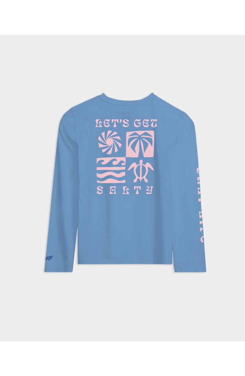 Salt Life Salty Scenes SLX Performance Long Sleeve Shirt, Alternate, color, Harbor Blue Heather