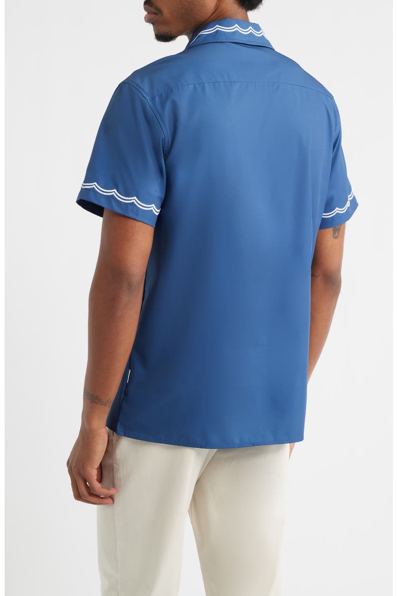 Blue Waves Performance Camp Shirt, Alternate, color, BLUE
