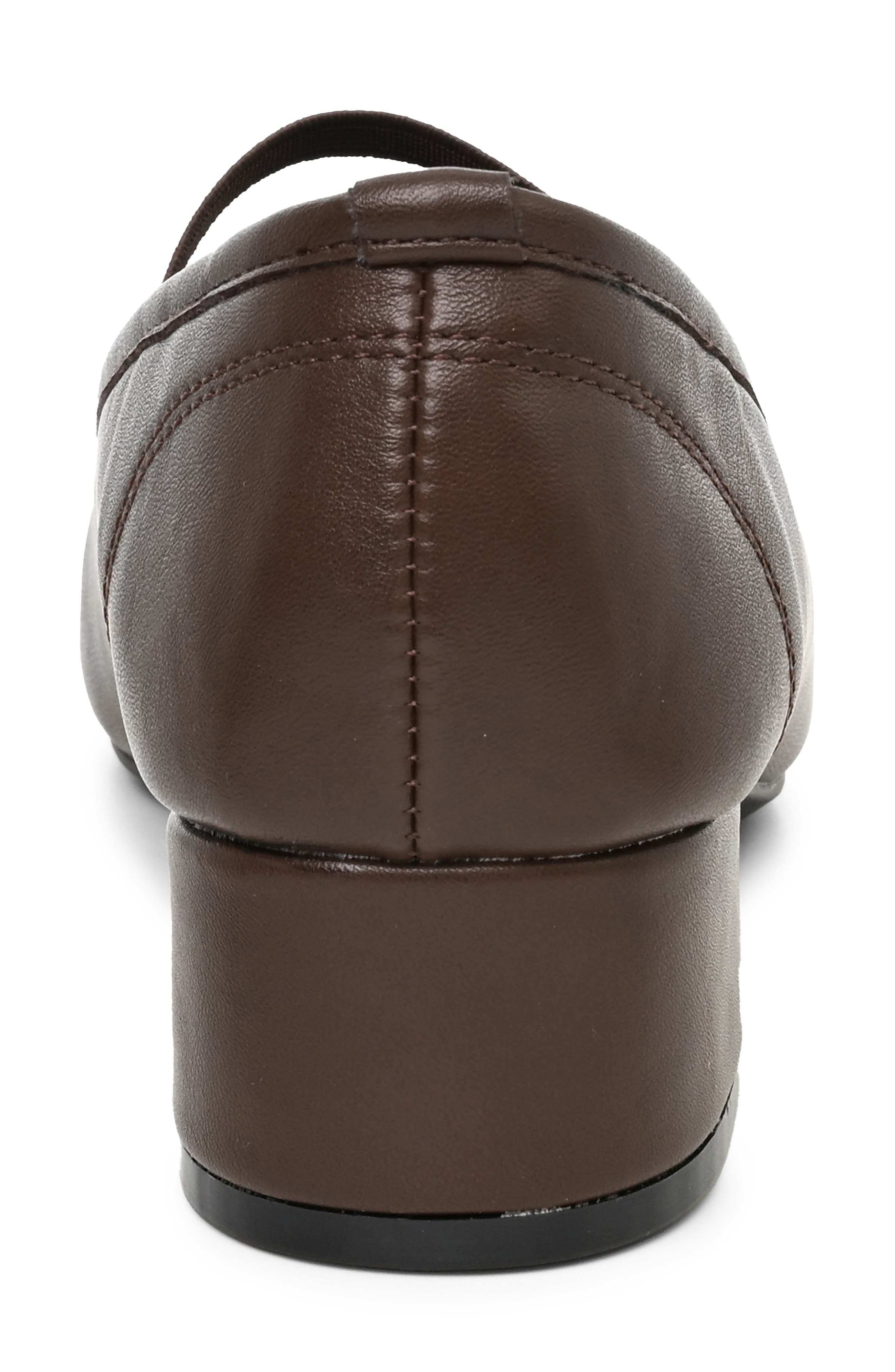 Marlie Faux Leather Mary Jane Heel, Alternate, color, CHOCOLATE