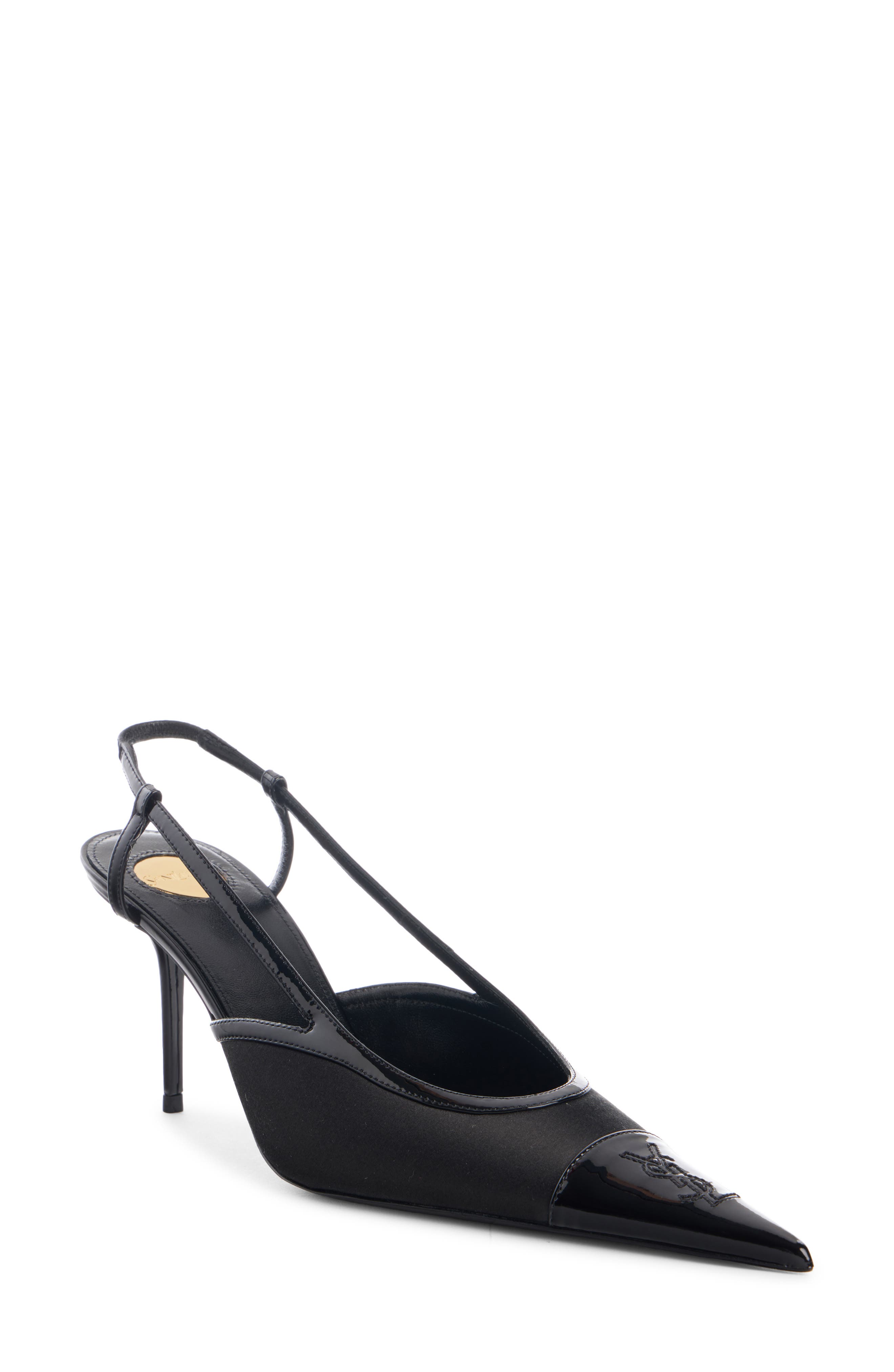 Renee Slingback Pump, Main, color, NERO/ NERO/ NERO