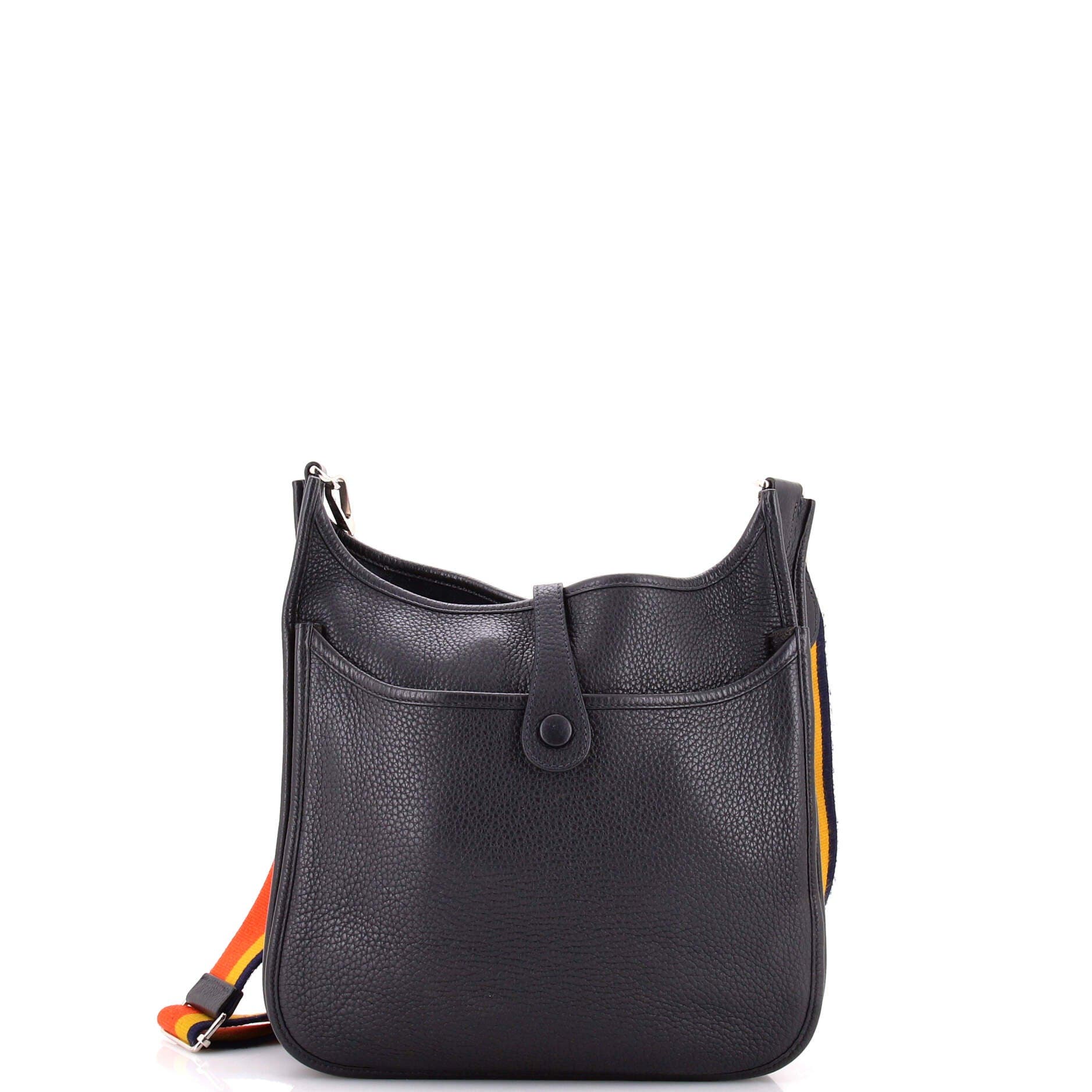 Pre-Owned Hermes Evelyne Bag Gen III Clemence PM, Alternate, color, Bleu Indigo