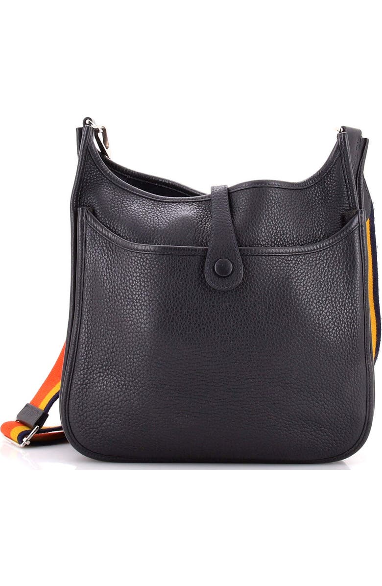 Pre-Owned Hermes Evelyne Bag Gen III Clemence PM, Alternate, color, Bleu Indigo